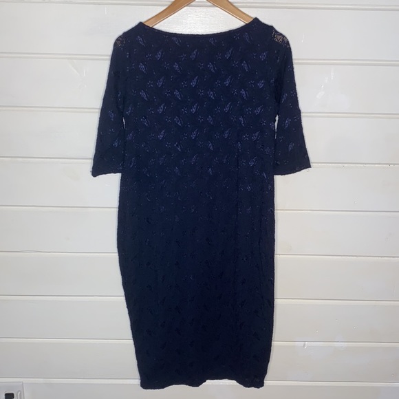 NWT PinkBlush maternity navy lace midi dress - Picture 10 of 10